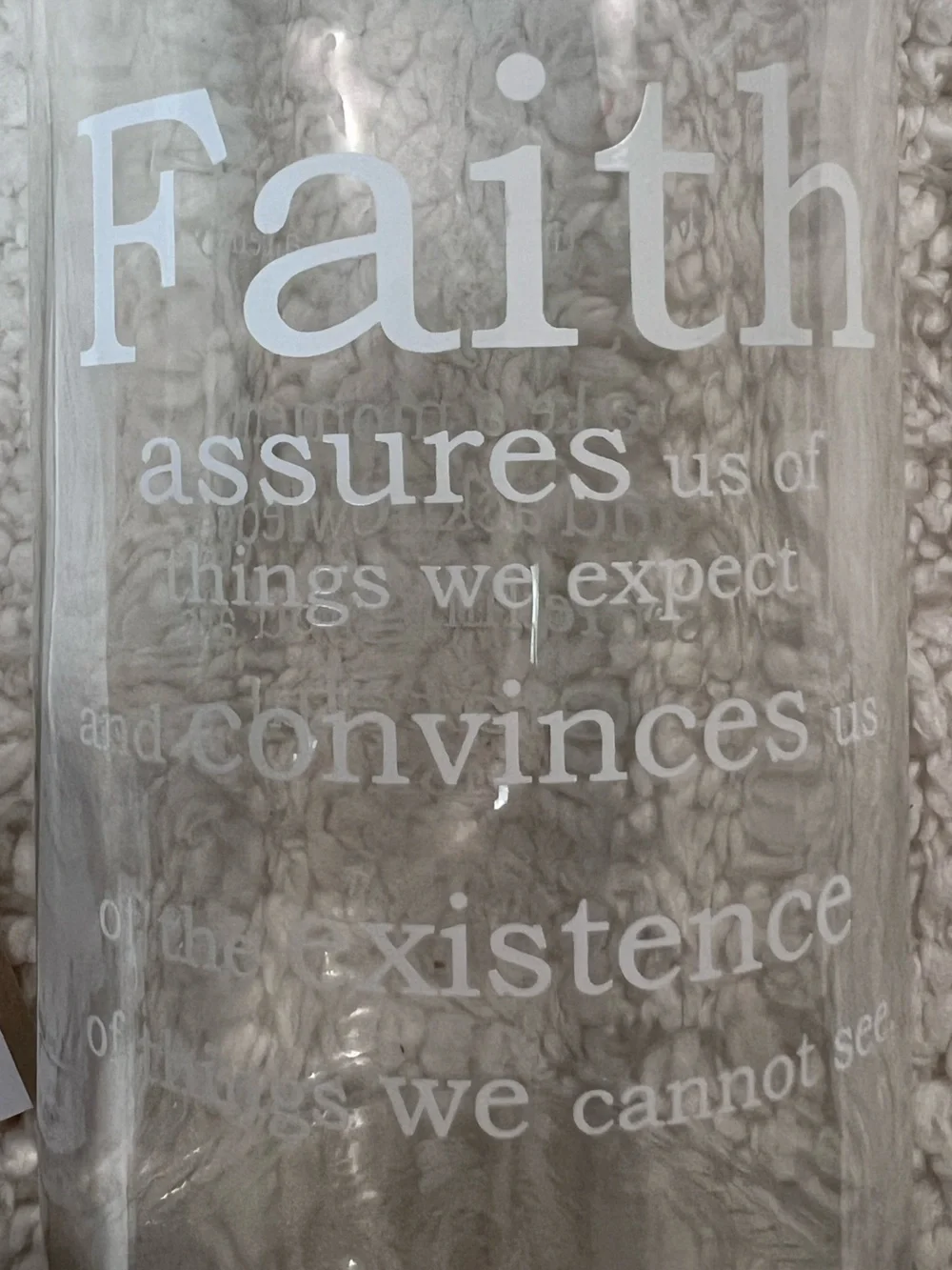 Studio Pennylane Faith & Gratitude Clear Apothecary Jar